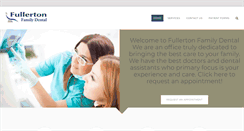 Desktop Screenshot of fullertonfamilydental.com