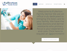 Tablet Screenshot of fullertonfamilydental.com